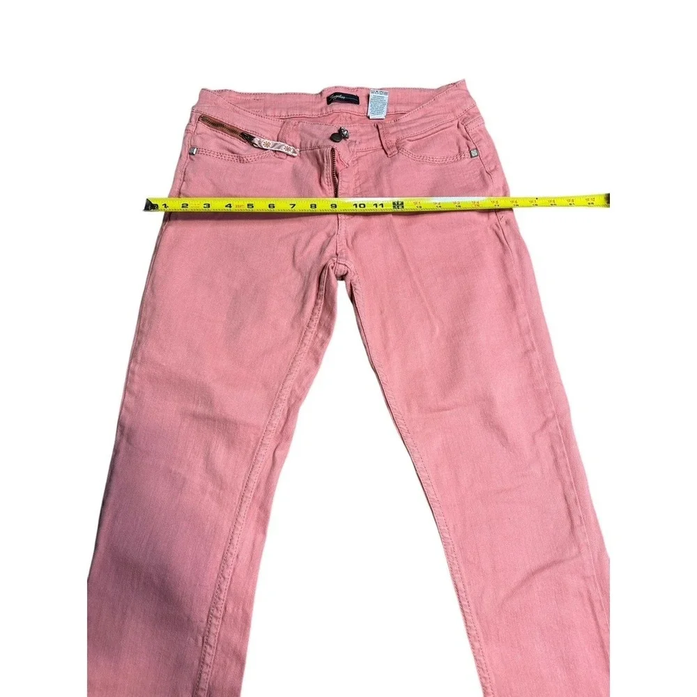 Supplies Jeans Womens 6 Skinny Leg Mid Rise Blue Denim Measure - Picture 14 of 15